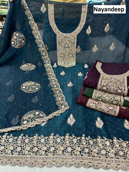 Hum Safar Nayandeep Silk Salwar Suits Exporter Gujarat