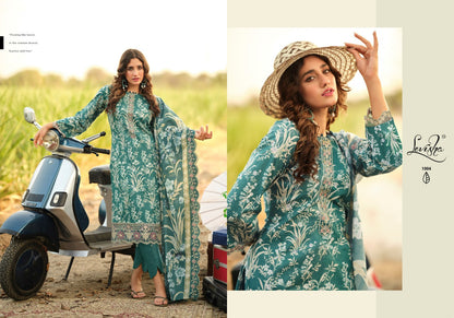 Humdum Levisha Cotton Karachi Salwar Suits Wholesaler Gujarat