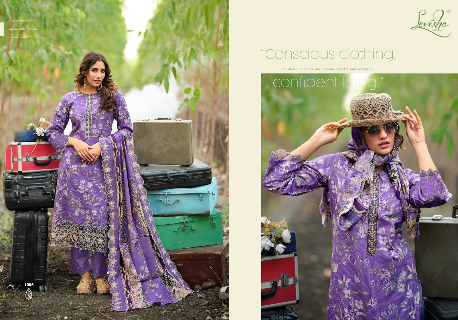 Humdum Levisha Cotton Karachi Salwar Suits Wholesaler Gujarat