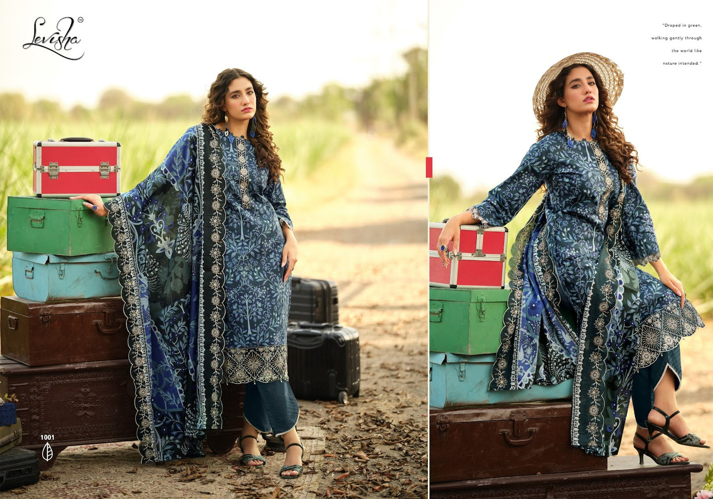 Humdum Levisha Cotton Karachi Salwar Suits Wholesaler Gujarat