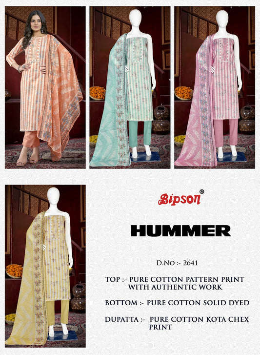 Hummer 2641 Bipson Prints Pure Cotton Pant Style Suits Wholesaler India