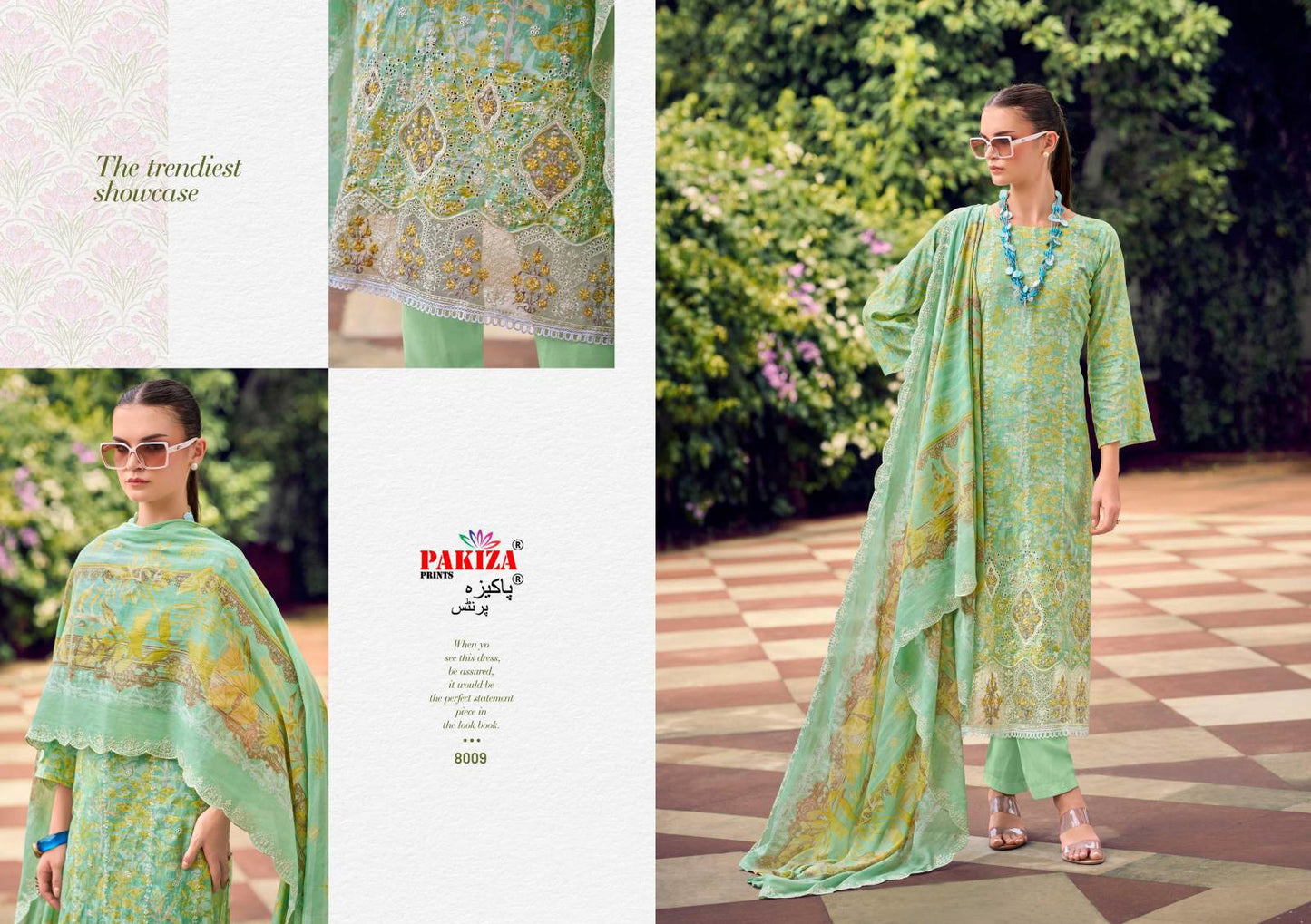 Humnawa Vol 8 Pakiza Prints Lawn Cotton Karachi Salwar Suits Wholesale Price