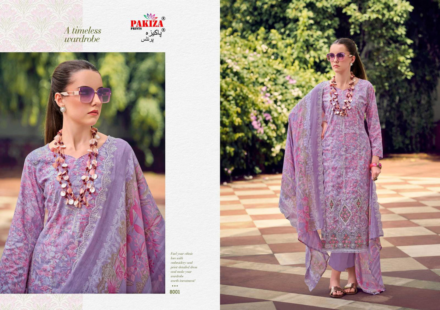 Humnawa Vol 8 Pakiza Prints Lawn Cotton Karachi Salwar Suits Wholesale Price