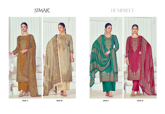 Humpreet 4560 Simar Silk Pant Style Suits Manufacturer India