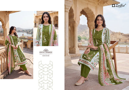 Humraaz Zulfat Designer Jam Cotton Karachi Salwar Suits Wholesale