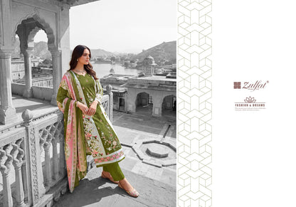 Humraaz Zulfat Designer Jam Cotton Karachi Salwar Suits Wholesale