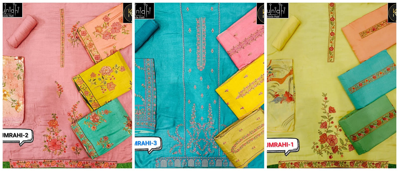 Humrahi Kulnidhi Viscose Muslin Salwar Suits Wholesale Price
