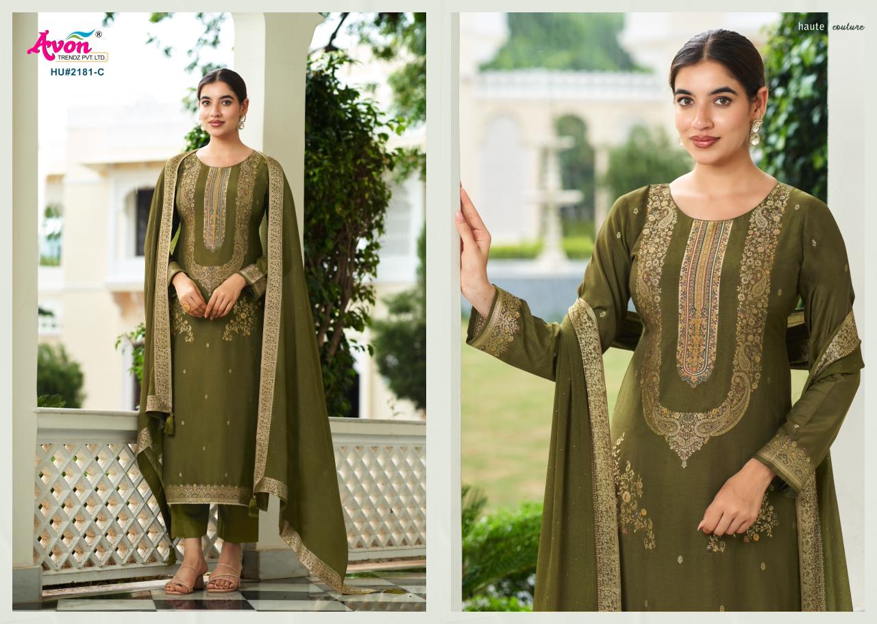 Humsafar Avon Trendz Muslin Silk Pant Style Suits Manufacturer India