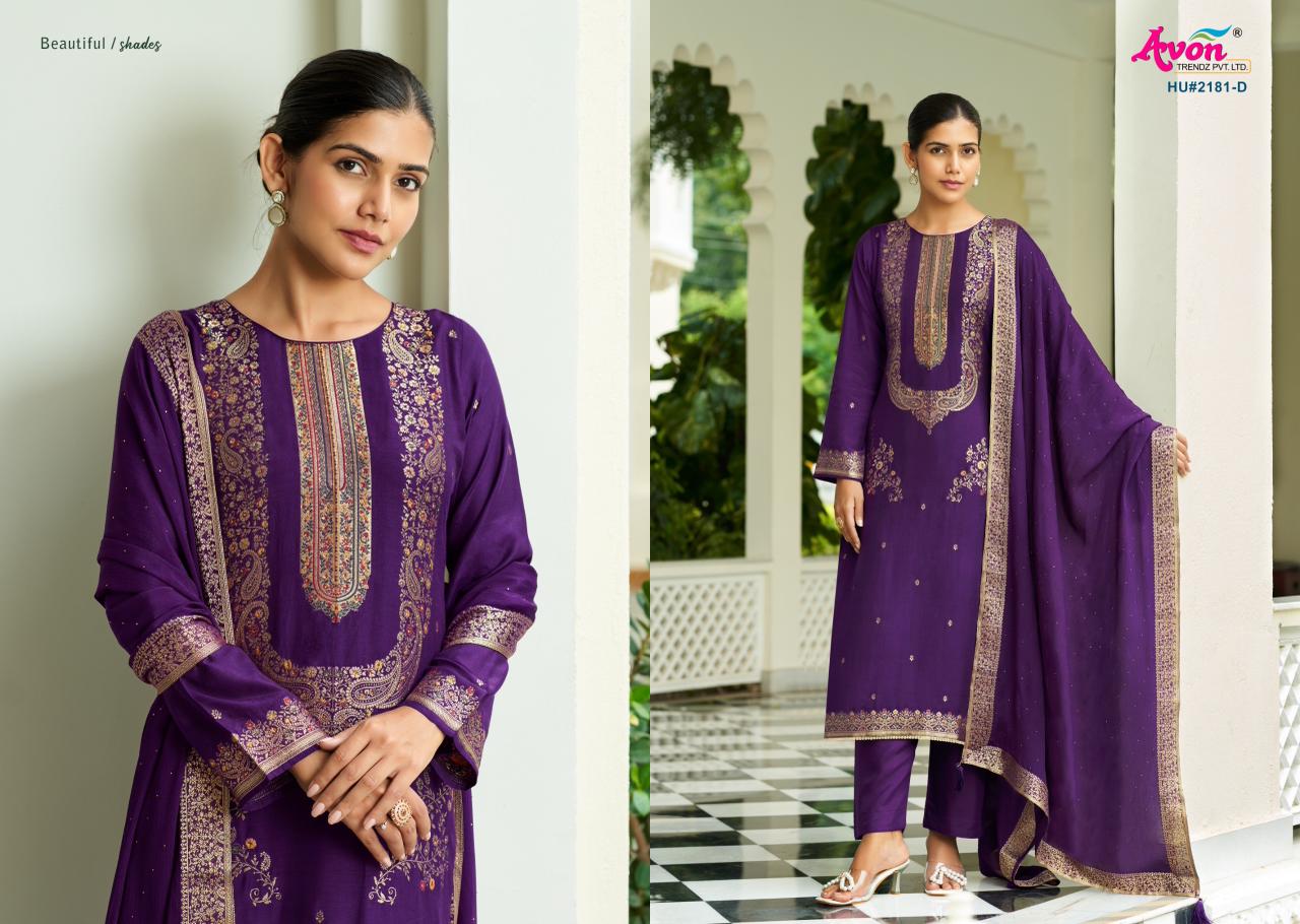 Humsafar Avon Trendz Muslin Silk Pant Style Suits Manufacturer India