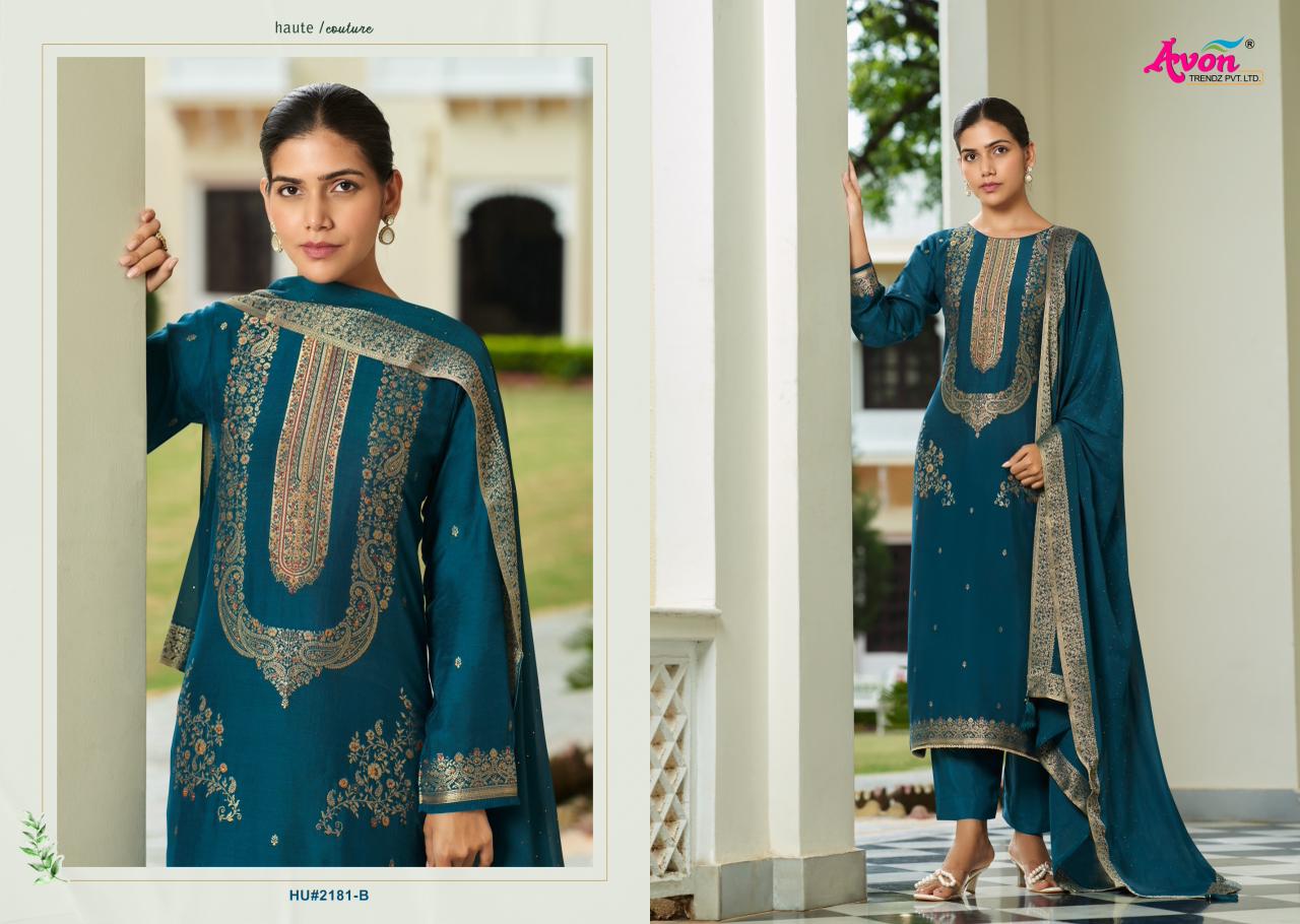 Humsafar Avon Trendz Muslin Silk Pant Style Suits Manufacturer India