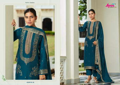 Humsafar Avon Trendz Muslin Silk Pant Style Suits Manufacturer India