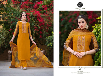 Humsafar Belliza Designer Studio Viscose Rayon Karachi Salwar Suits Wholesale Price
