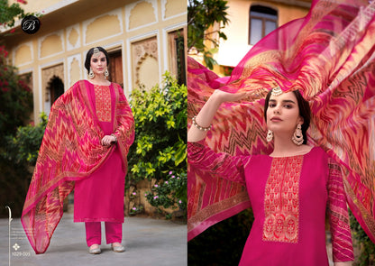 Humsafar Belliza Designer Studio Viscose Rayon Karachi Salwar Suits Wholesale Price