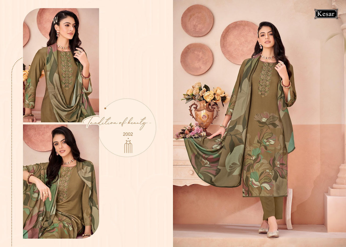 Humsafar Kesar Pashmina Suits Manufacturer Gujarat