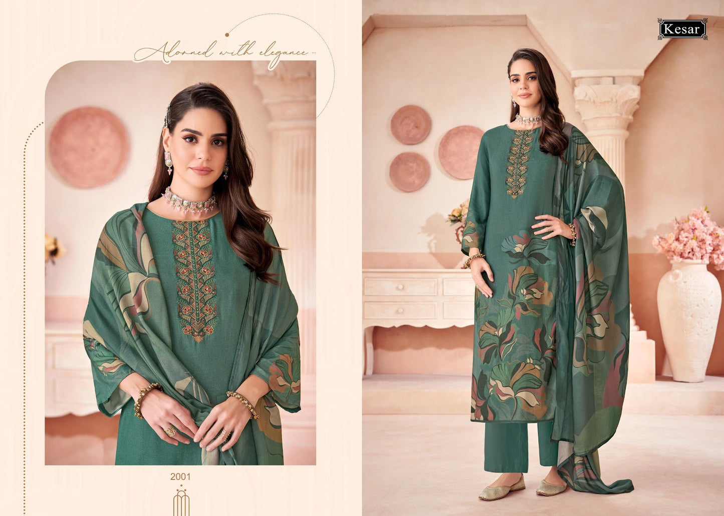 Humsafar Kesar Pashmina Suits Manufacturer Gujarat