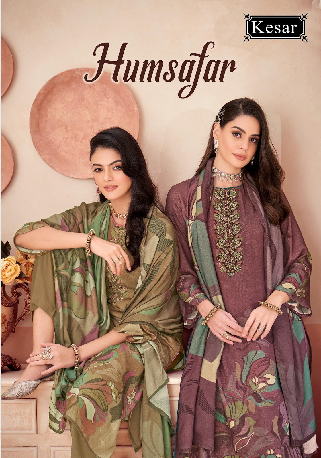 Humsafar Kesar Pashmina Suits Manufacturer Gujarat