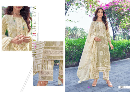 Humsafar Rakhi Fashion Cotton Pant Style Suits Wholesaler Gujarat