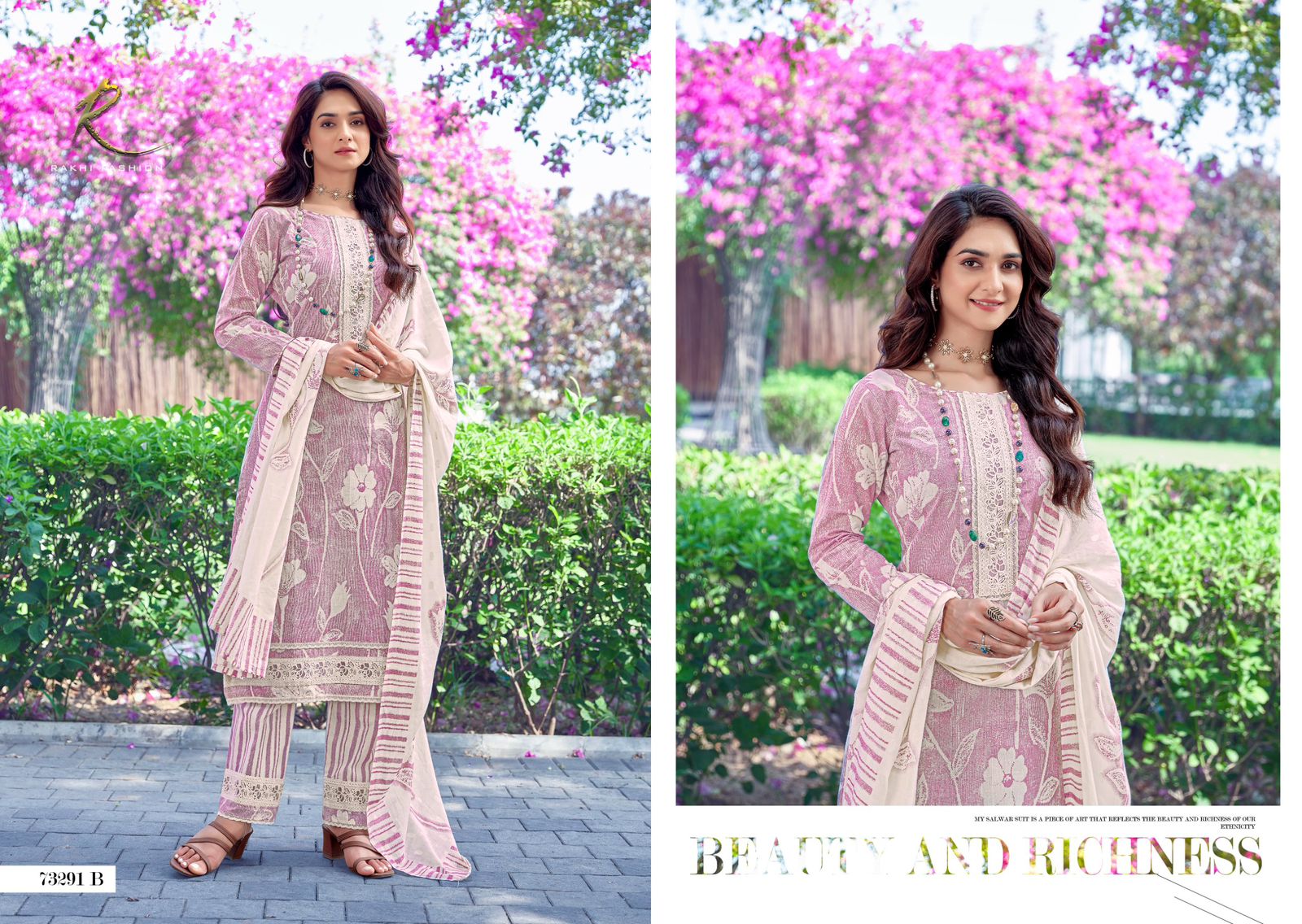 Humsafar Rakhi Fashion Cotton Pant Style Suits Wholesaler Gujarat