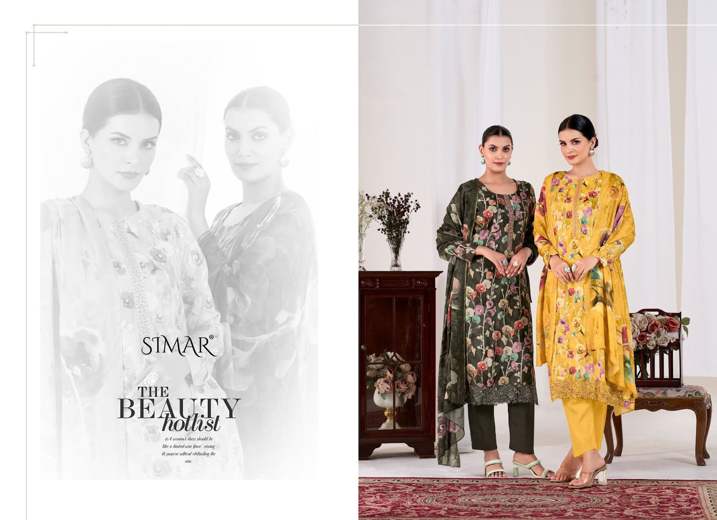 Humsafar Vol 2 Simar Viscose Muslin Pant Style Suits Exporter India