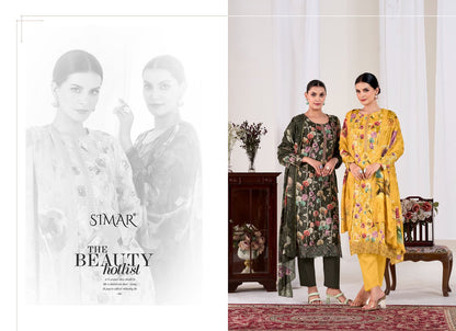 Humsafar Vol 2 Simar Viscose Muslin Pant Style Suits Exporter India