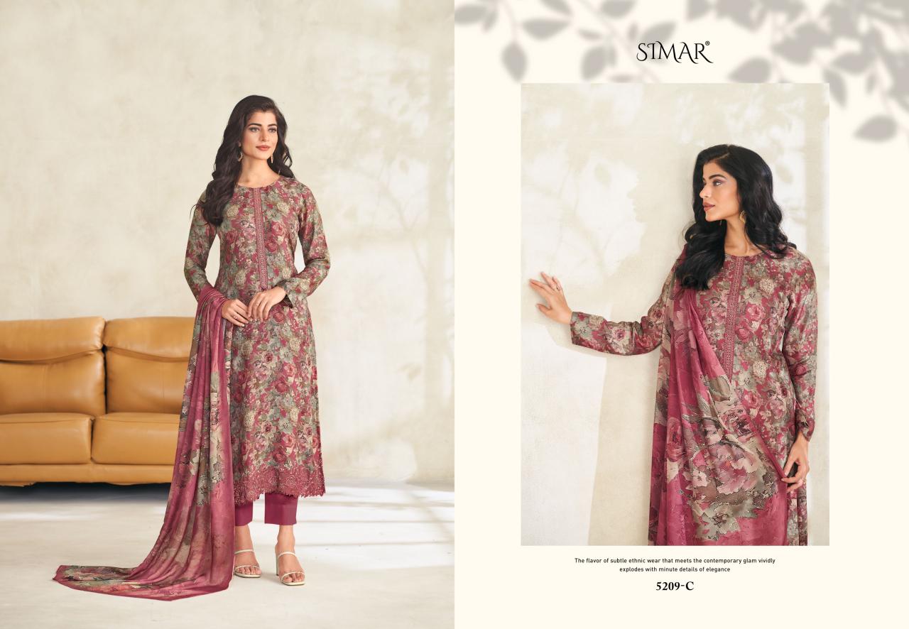 Humsafar Vol 3 Simar Glossy Viscose Muslin Pant Style Suits Wholesaler Ahmedabad