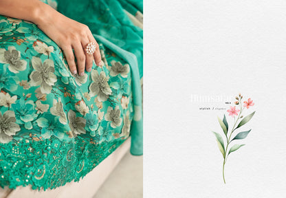 Humsafar Vol 4 Simar Glossy Pure Viscose Muslin Pant Style Suits Wholesale Rate