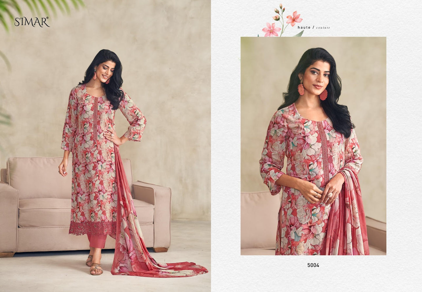 Humsafar Vol 4 Simar Glossy Pure Viscose Muslin Pant Style Suits Wholesale Rate