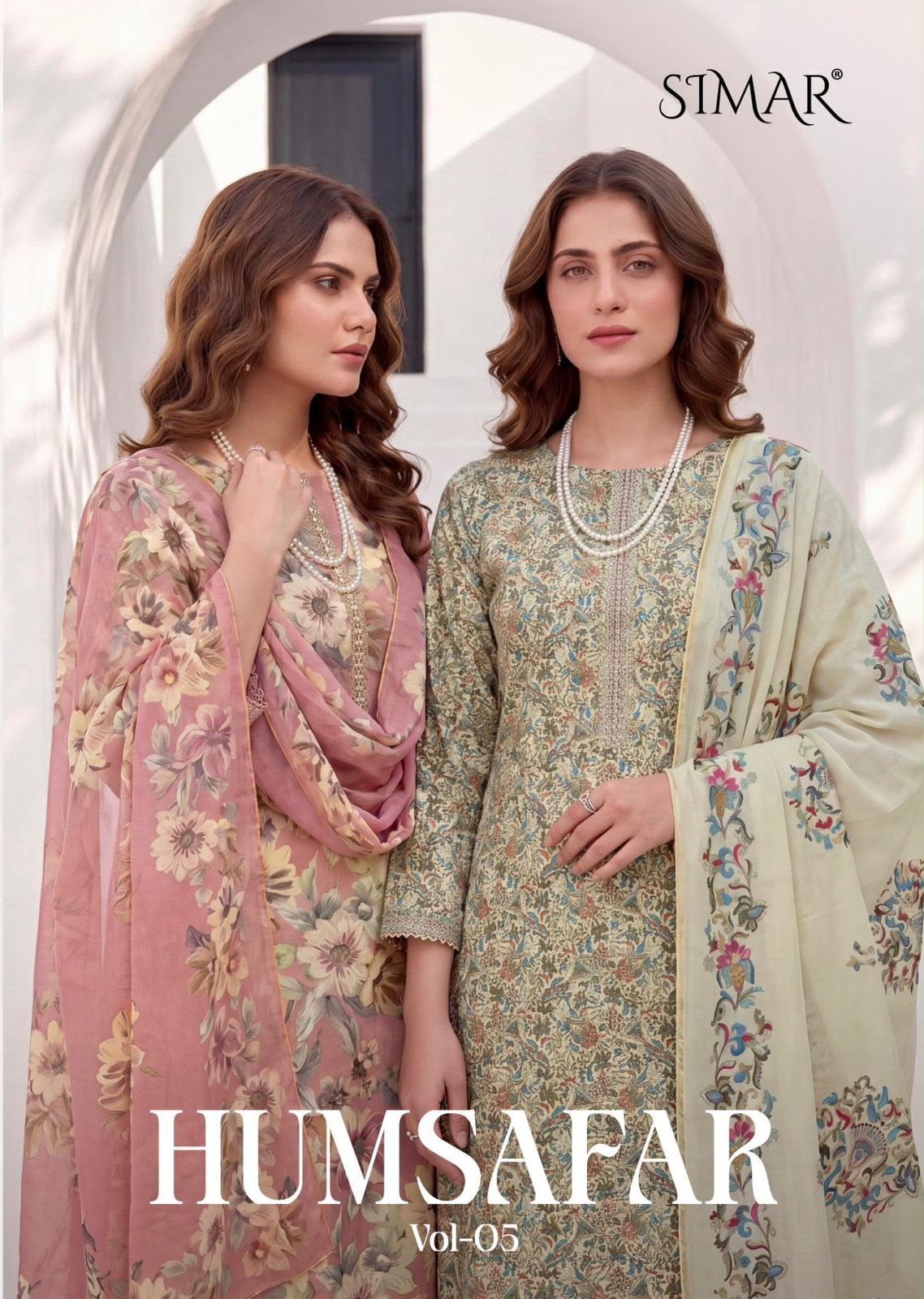 Humsafar Vol 5 Simar Viscose Muslin Pant Style Suits Wholesaler Ahmedabad