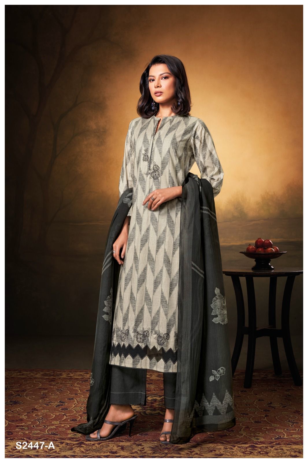 Humsiha 2447 Ganga Cotton Plazzo Style Suits Supplier India