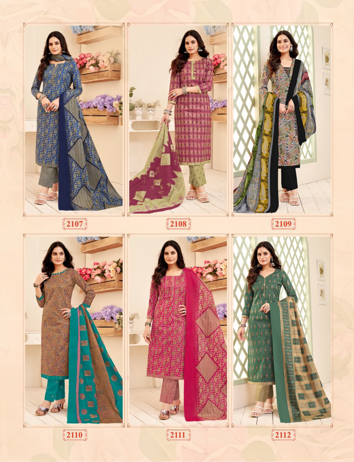 Hungama Vol 21 Balaji Cotton Dress Material Manufacturer Gujarat