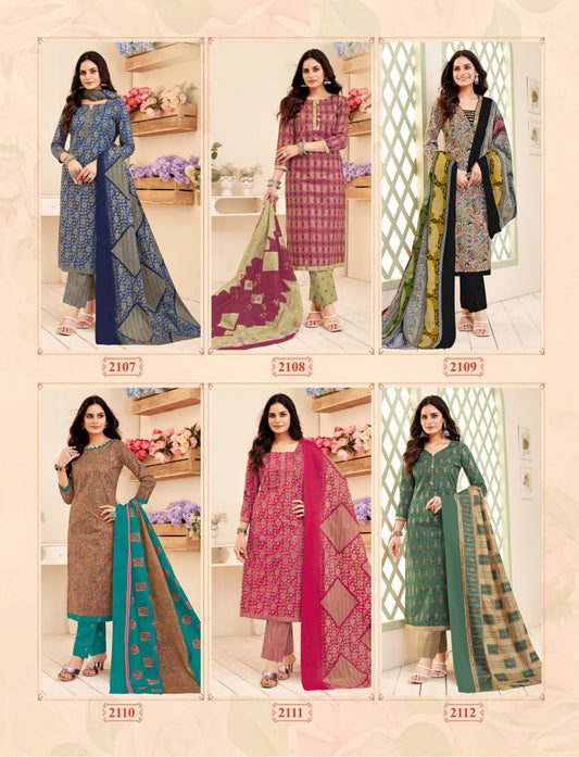 Hungama Vol 21 Balaji Cotton Dress Material Manufacturer Gujarat