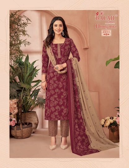 Hungama Vol 22 Balaji Cotton Dress Material Wholesale Rate
