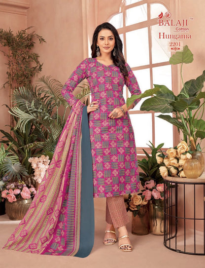 Hungama Vol 22 Balaji Cotton Dress Material Wholesale Rate