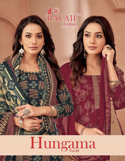 Hungama Vol 22 Balaji Cotton Dress Material Wholesale Rate