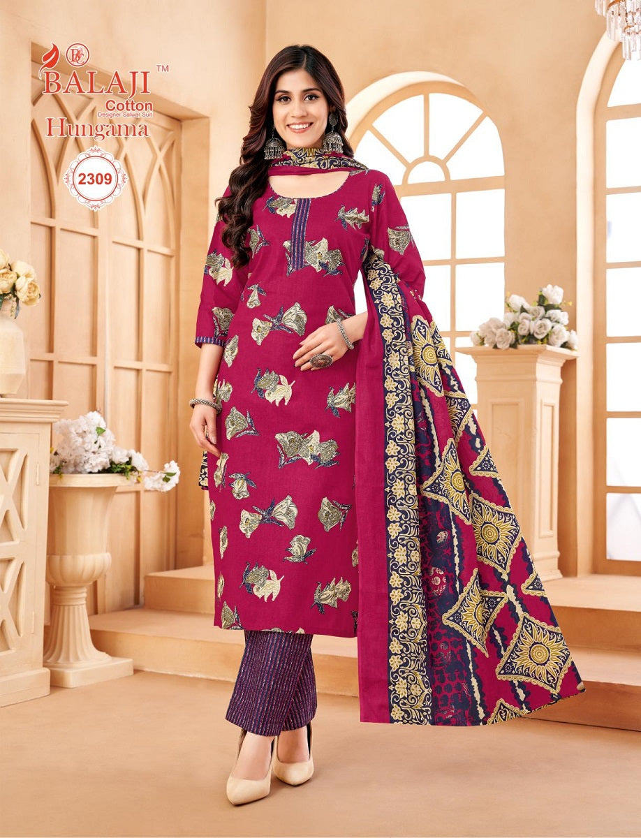 Hungama Vol 23 Balaji Cotton Dress Material Supplier Gujarat