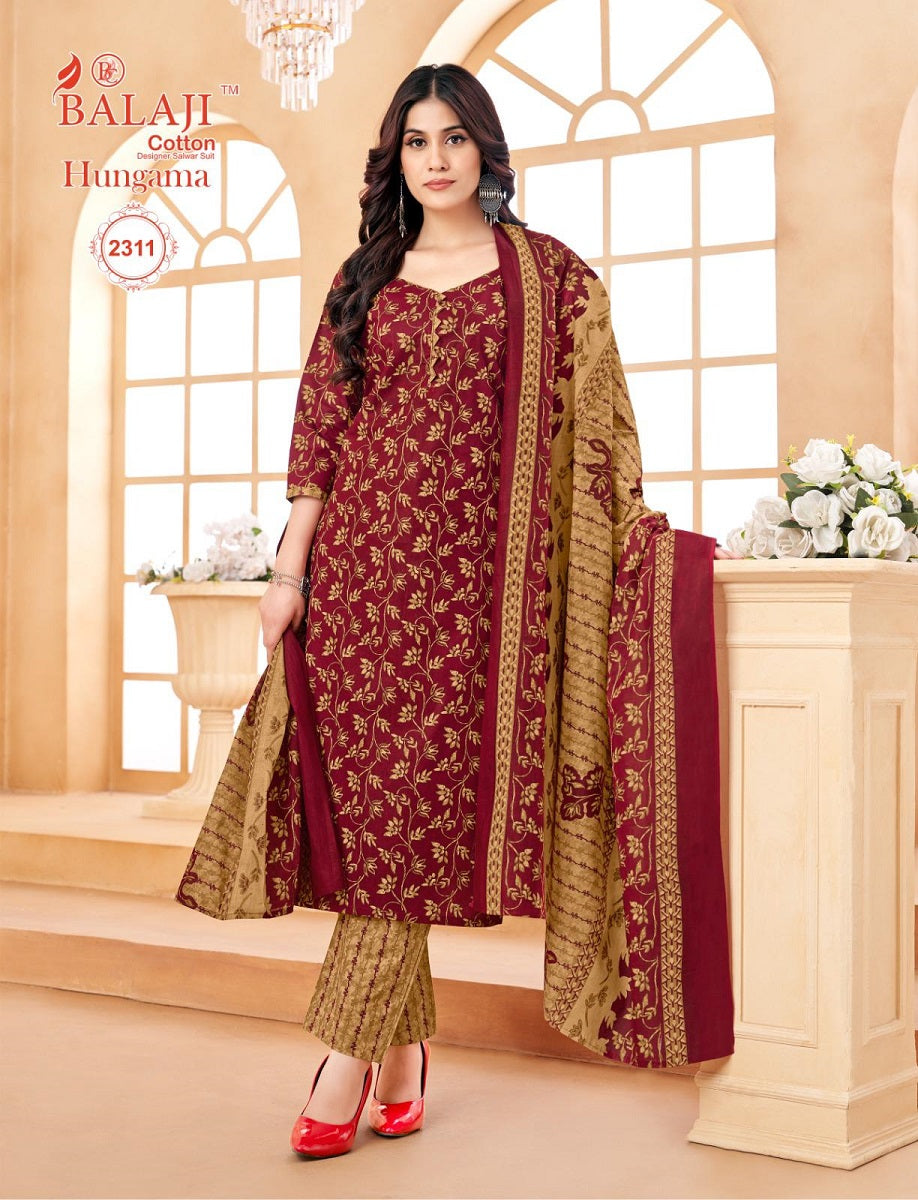 Hungama Vol 23 Balaji Cotton Dress Material Supplier Gujarat