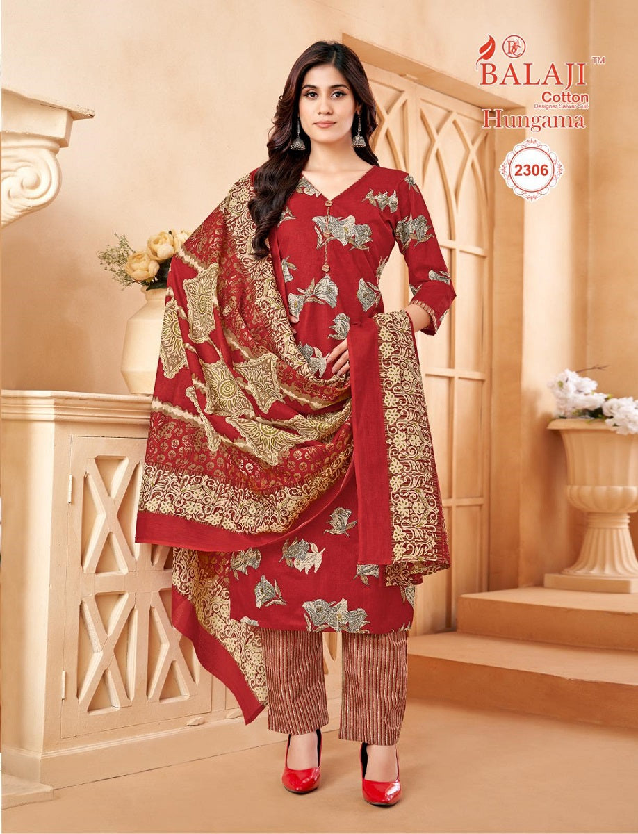 Hungama Vol 23 Balaji Cotton Dress Material Supplier Gujarat