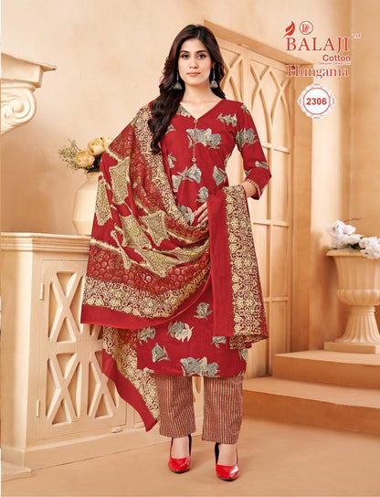 Hungama Vol 23 Balaji Cotton Dress Material Supplier Gujarat