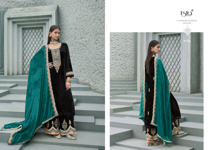 Husn Esta Designs Velvet Suits Exporter