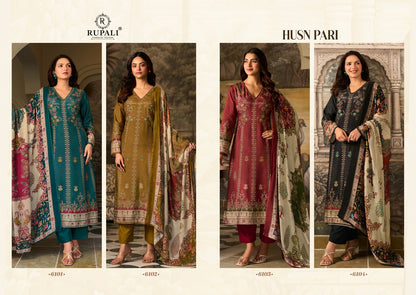 Husn Pari Rupali Viscose Muslin Pant Style Suits Manufacturer Gujarat