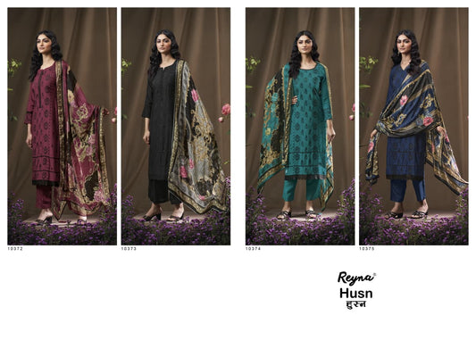 Husn Reyna Bembarg Silk Pant Style Suits Exporter India