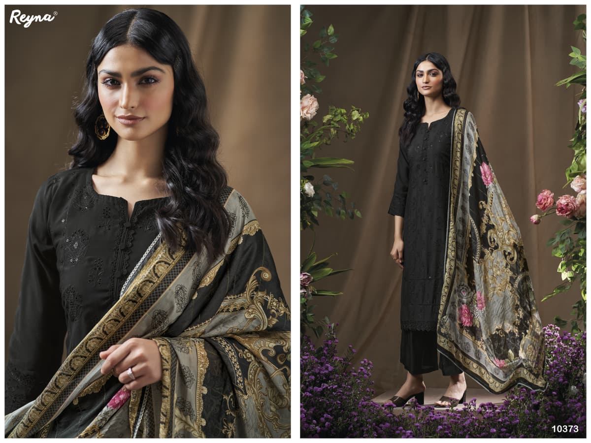 Husn Reyna Bembarg Silk Pant Style Suits Exporter India