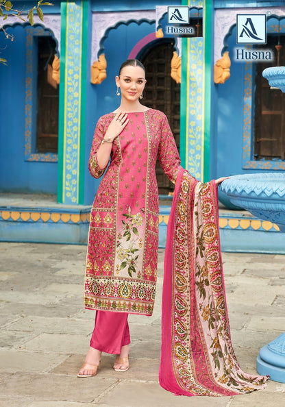 Husna Alok Simmer Karachi Salwar Suits Exporter Ahmedabad