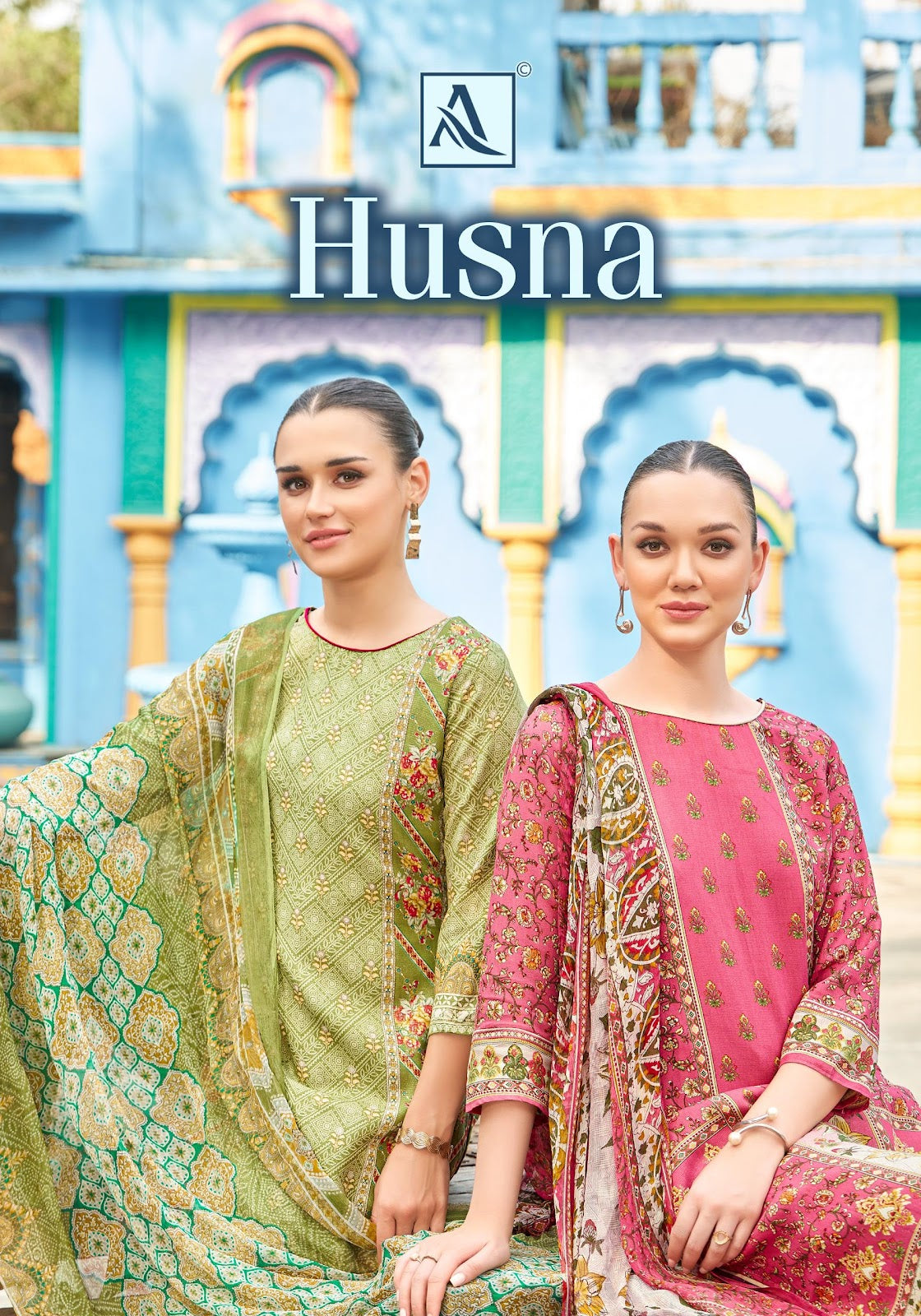 Husna Alok Simmer Karachi Salwar Suits Exporter Ahmedabad