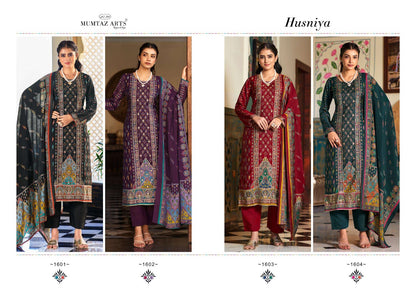 Husniya Mumtaz Arts Modal Silk Karachi Salwar Suits Exporter India