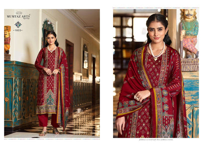 Husniya Mumtaz Arts Modal Silk Karachi Salwar Suits Exporter India