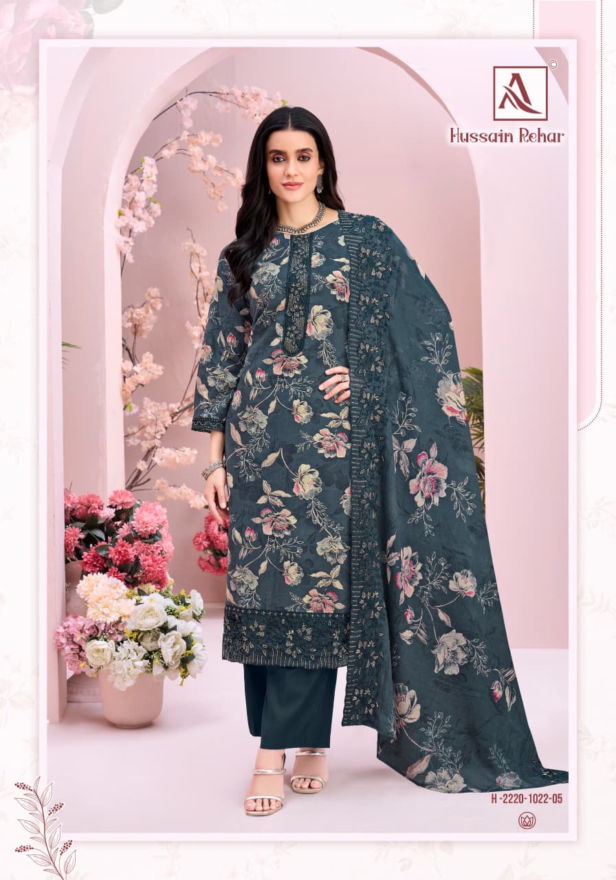 Hussain Rehar Alok Cambric Cotton Karachi Salwar Suits Wholesale Price