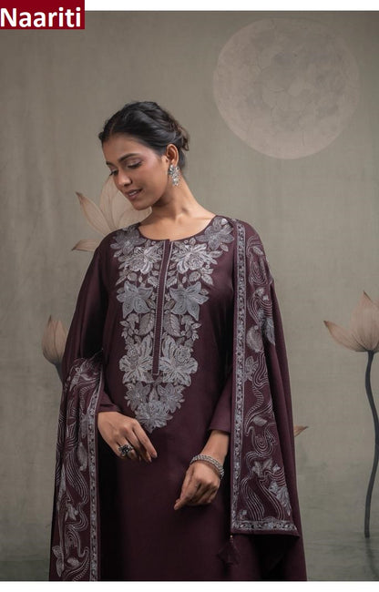 Husva 2864 Naariti Pashmina Suits Wholesaler India