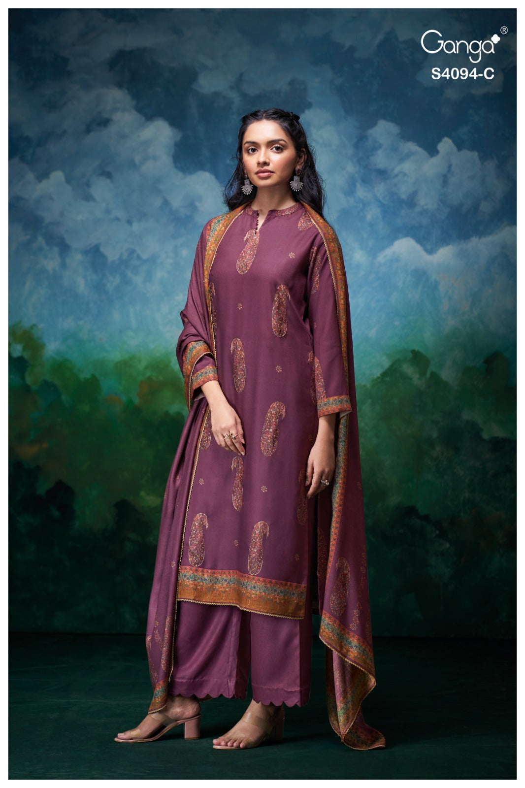 Hyora 4094 Ganga Pashmina Suits Manufacturer