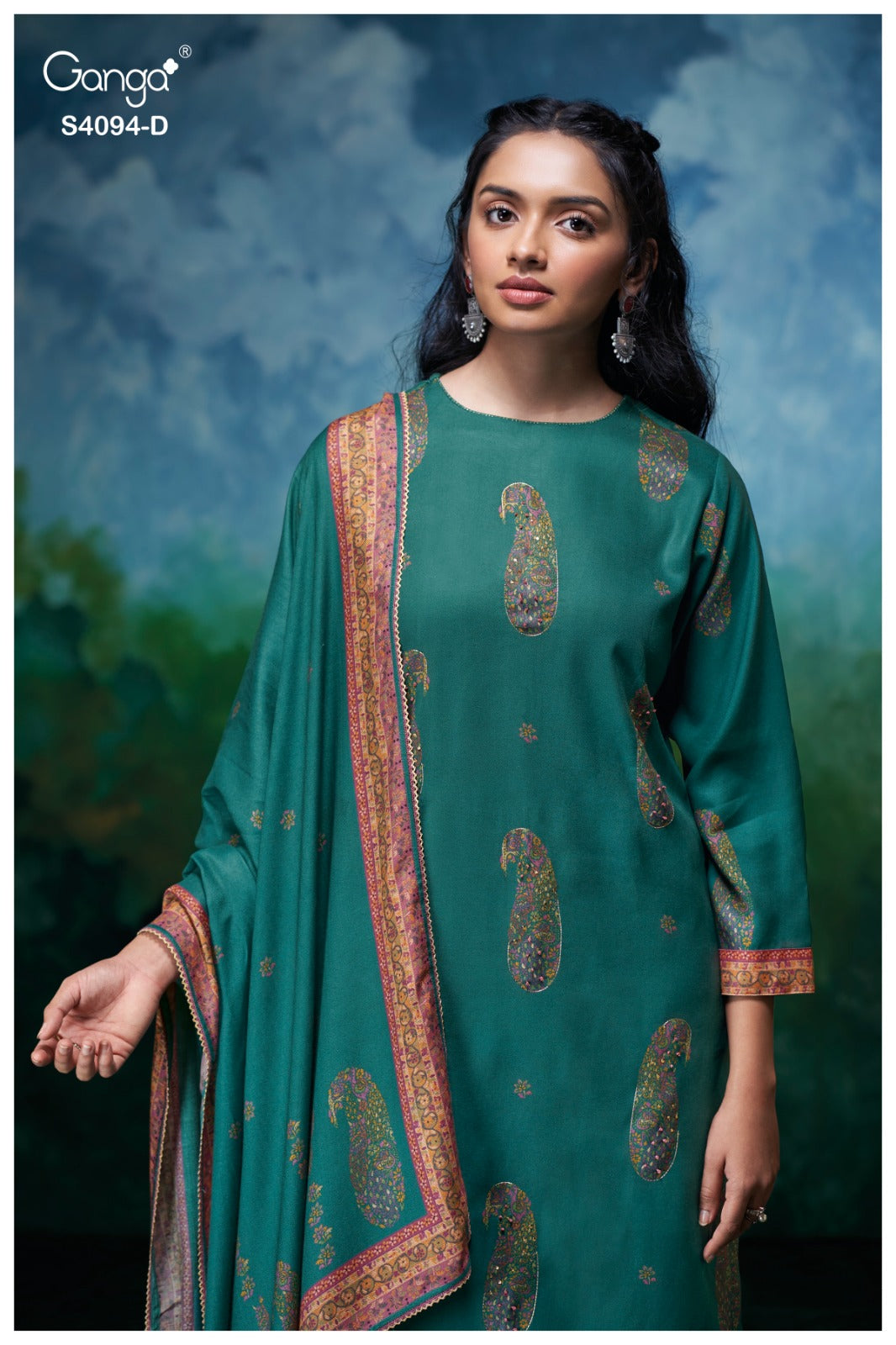 Hyora 4094 Ganga Pashmina Suits Manufacturer